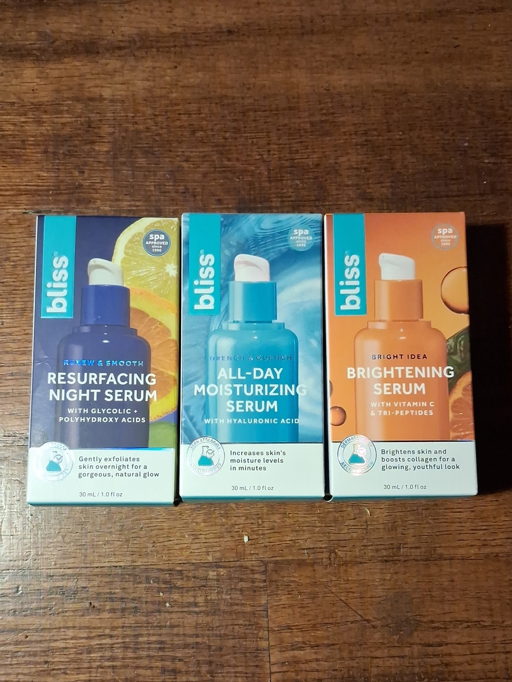 Bliss Serums Trio - Blue, Teal, Orange